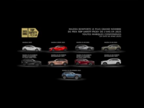 Showroom featuring all Mazda models in either red or grey