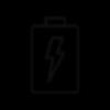 Battery and lightning bolt